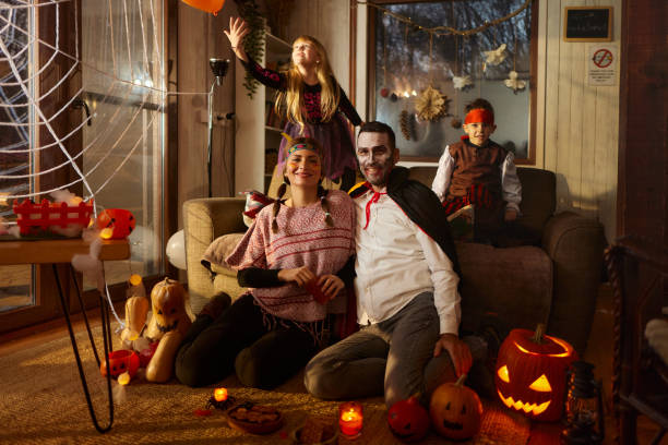 istock Celebrating Halloween at home! 2150645383