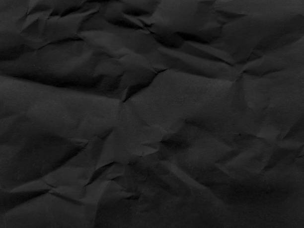 istock Crumpled and folded Black Paper Texture Images for background logo text template design 2150652217