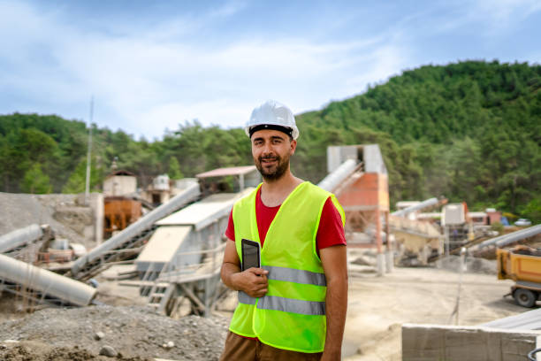 istock Daily life of Open-pit mine engineer 2150660078