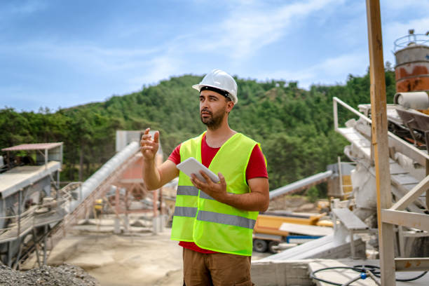 istock Daily life of Open-pit mine engineer 2150660097