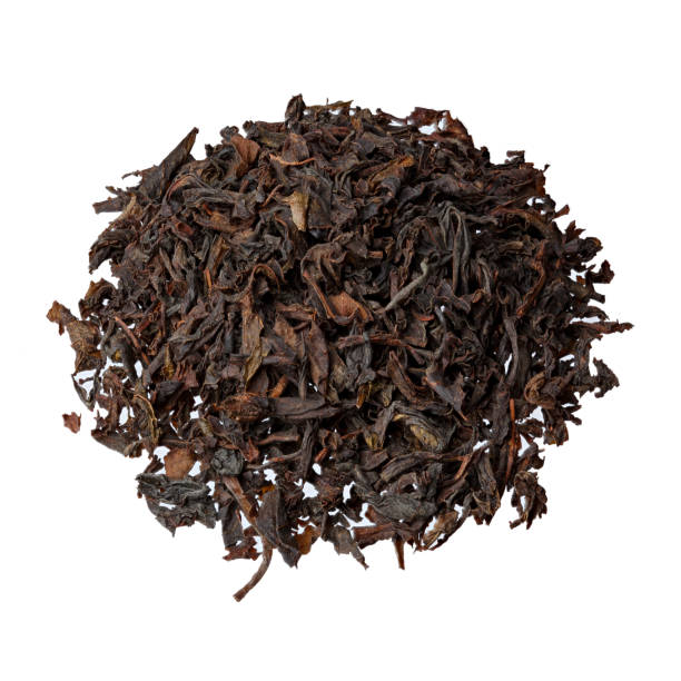 istock Red dragon, famous Chinese tea close-up, isolated on white. 2150663568