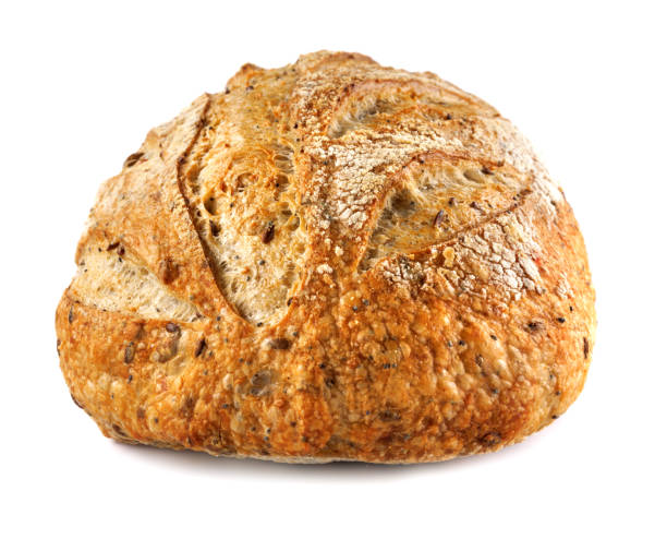 istock Loaf of bread isolated on white background. Art bread. 2150663944