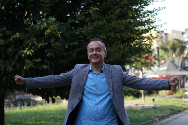 istock Successful mature businessman on trip 2150668925