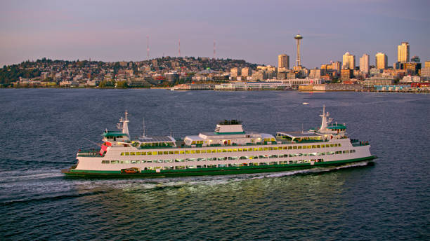 istock Ferry sailing across Elliot Bay 2150672304