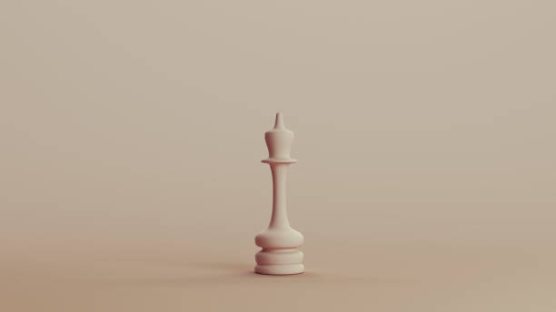 istock Chess piece queen strategy game competition neutral backgrounds soft tones beige brown 2150672430