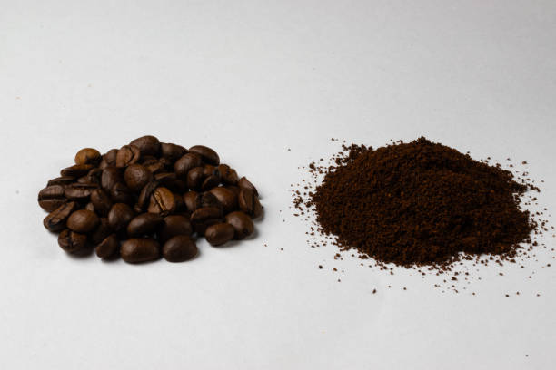 istock Coffee beans and coffee powder 2150672439