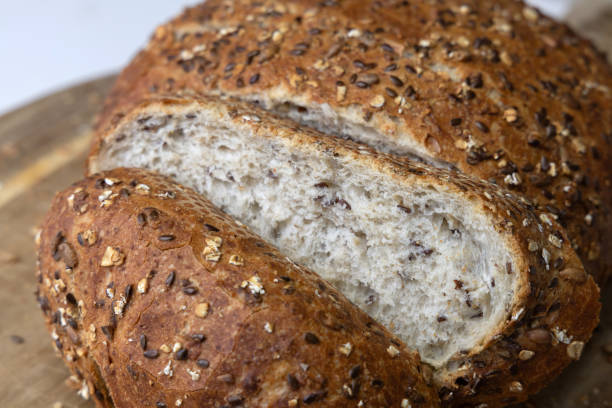 istock Round freshly oat baked bread 2150672947