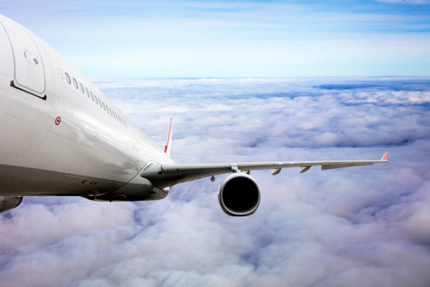 istock Body of an Airplane Flying Above Cloud 2150687312