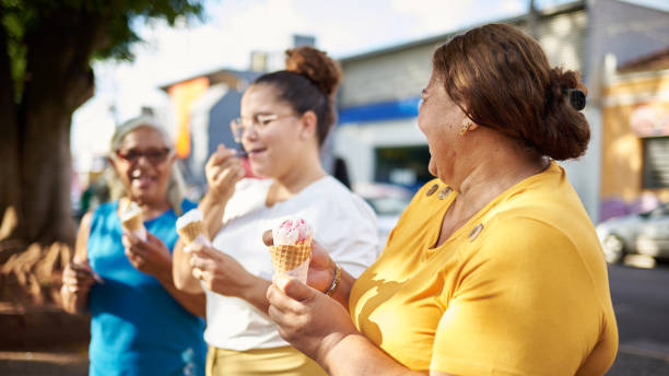 istock Multigenerational women hanging out and having ice-cream 2150691636