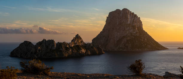 istock Panoramic view of Es Vedra and Es Vendrell islands at sunset 2150693814