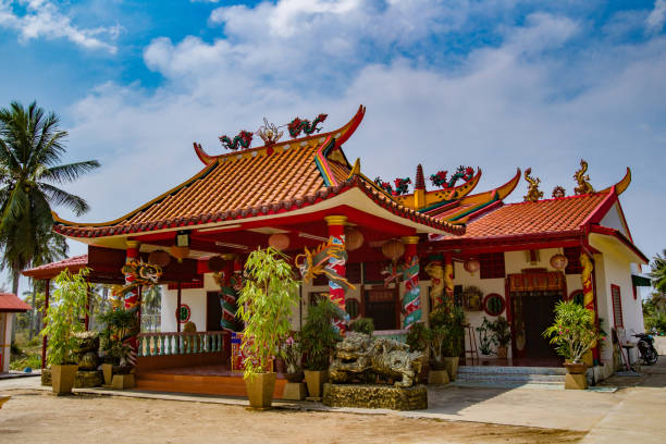 istock Thailand. Buddhist religious buildings are elegantly decorated. Buddhism. Architecture Of Thailand. The Buddhist temple has bright colors. Phuket island. Travelling to Thailand. 2150693961