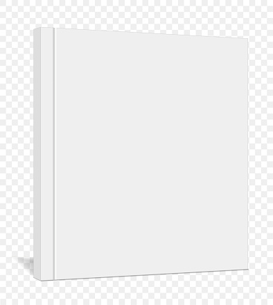 Mockup of a closed, vertically standing thin paperback book, notepad, organizer, made in perspective on a transparent background. 3d Vector illustration. The width of the book can be easily changed.