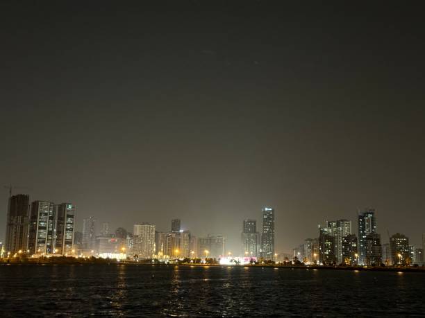 istock Buildings on the beach somewhere in Dubai 2150699843