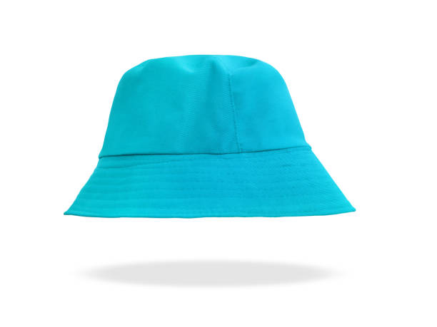 istock blue bucket hat Isolated on a white background 2150699980