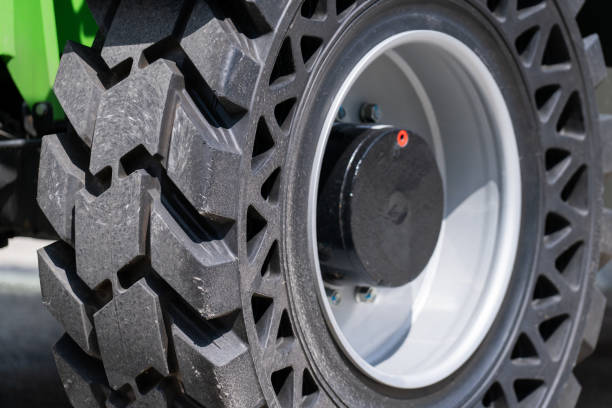 istock Airless non-pneumatic tire close up 2150700679