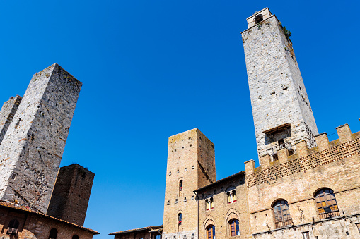 Stone towers of San Gimignano, Tuscany, Italy, Europe of San Gimignano, Tuscany, Italy, Europe