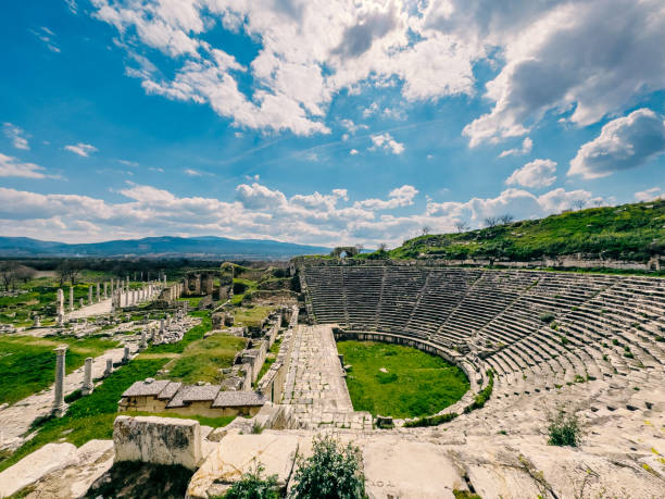 istock Aphrodisias Theater, Ancient Ruins Under Blue Sky, Turkey 2150705736