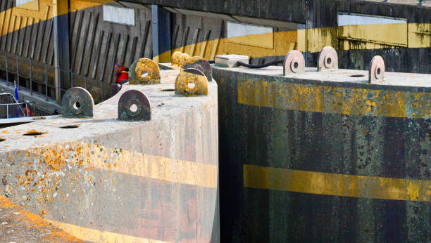 istock Lock gates at Cardiff Barrage, Cardiff Bay, Wales 2150708249