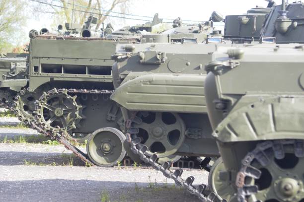 istock exhibition of military weapons 2150709156