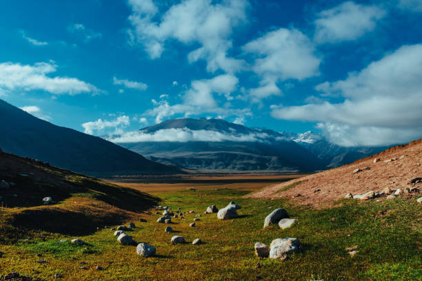 Picturesque mountain valley in autumn