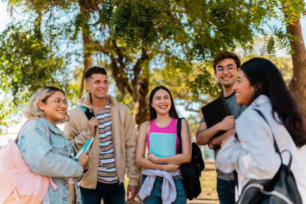 istock Young student friends talking outdoors 2150719897