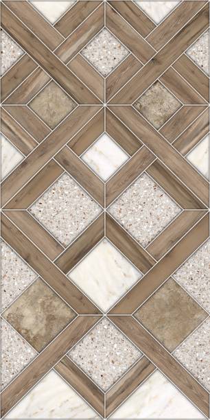 istock Geometric decor.Wood and marble Pattern Texture Used For Interior Exterior Ceramic Wall Tiles And Floor Tiles. 2150722432