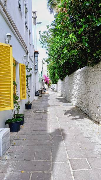 istock street, yellow shutters 2150725826