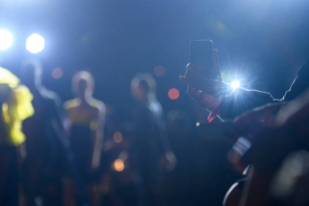 istock Smart phone filming on fashion show 2150733685
