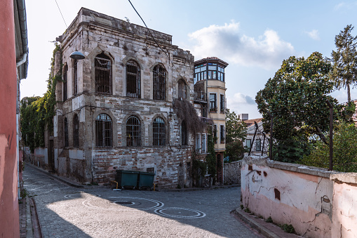 Balat, House, Facade, Exterior, Outdoors, Old, Historic Neighborhood, Stairs, Street, Judaism, Fatih Distric