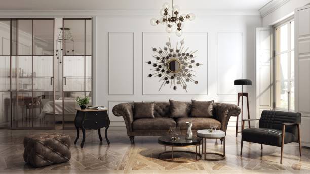 istock Living room interior designed in the style of modern classic. 2150737504