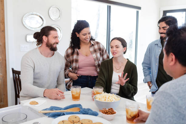istock Diverse friend group listen to young woman's story 2150740459