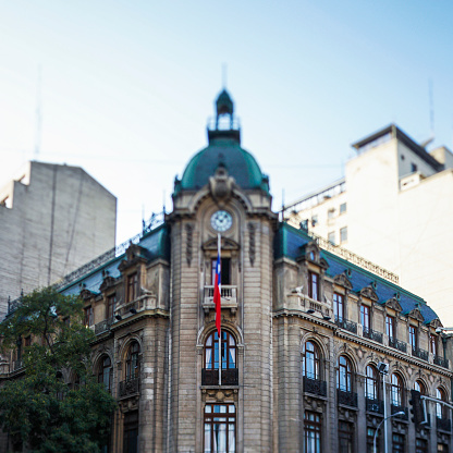 The Edificio de la Intendencia Metropolitana building in Santiago, Chile. Tilt shift lens used.