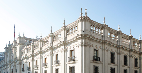 Palacio de La Moneda in Santiago, Chile.