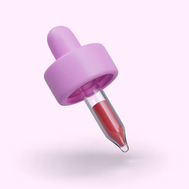 istock Pipette cap with collected red liquid. Top part of dropper bottle 2150741015