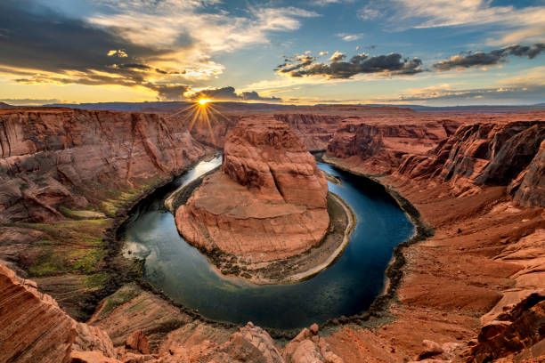 istock Dramatic Panorama of Horseshoe Bend in Arizona 2150741264