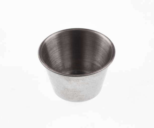 istock ancient metal glass for alcohol isolated on white background 2150742165