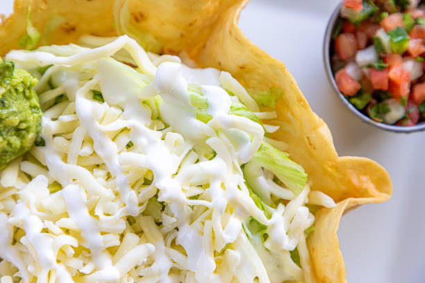 A variety of food items are displayed in an appetizing way.