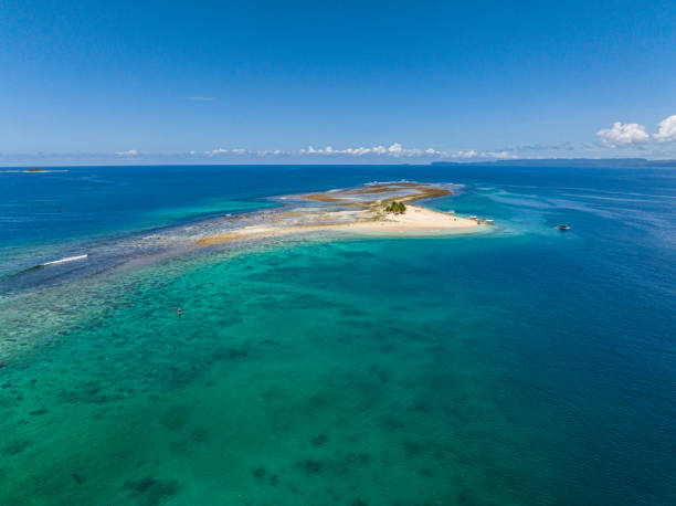 istock Drone shot of Tropical Island. 2150748698