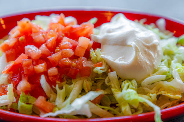 A variety of food items are displayed in an appetizing way.