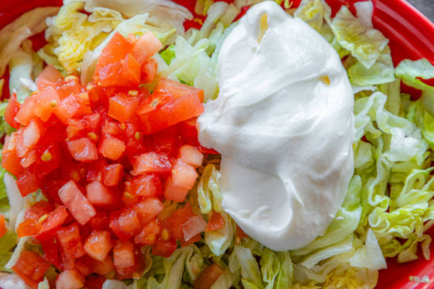A variety of food items are displayed in an appetizing way.