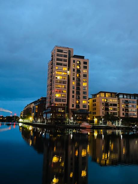istock Tranquil night view of Docklands 2150752826