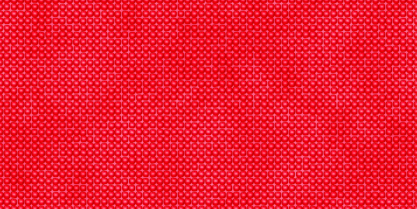 Seamless pattern of red anti-slip yoga mat with massage tactile texture. PVC smooth mattress for fitness, pilates and aerobics. Vector background with gradient mesh
