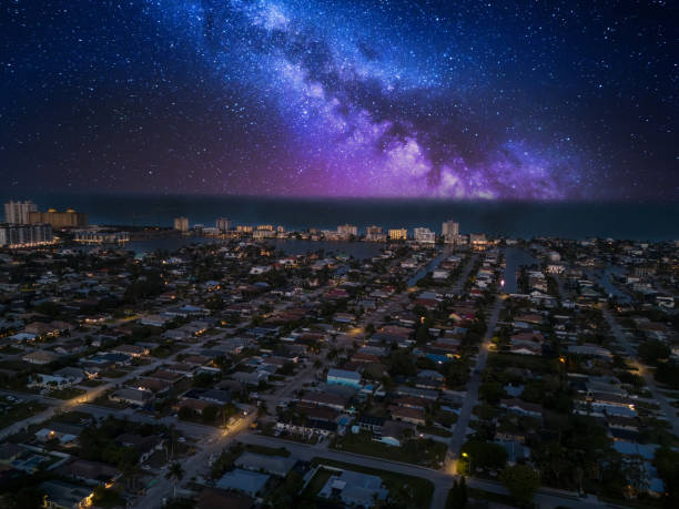 istock Night sky over Naples Park in Naples, Florida 2150758457