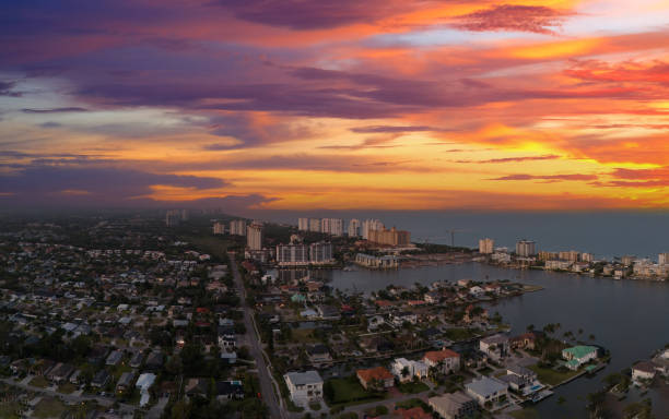 istock Sunset over Naples Park in Naples, Florida 2150758545