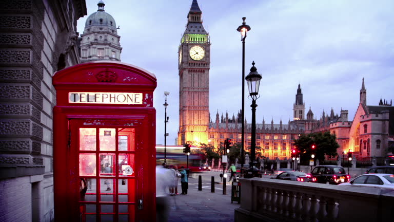 London phone booth and big ben