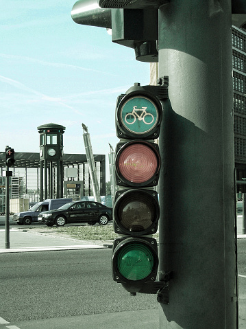 Traffic lights in Potsdamer Platz, Berlin