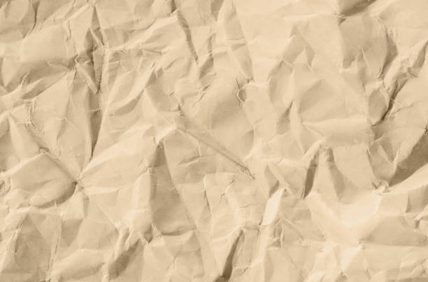 Crumpled paper is yellow. Beautiful background