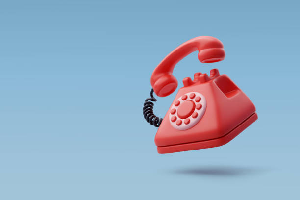 istock 3d Vector Phone with tube, Hotel reception and room service banner, Hotel booking concept. 2150771702