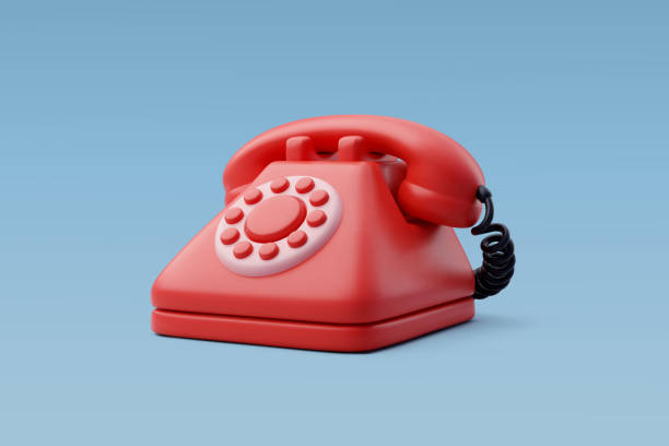 istock 3d Vector Phone with tube, Hotel reception and room service banner, Hotel booking concept. 2150771707