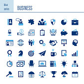 business-icon-set-flat-design-vector-ill
